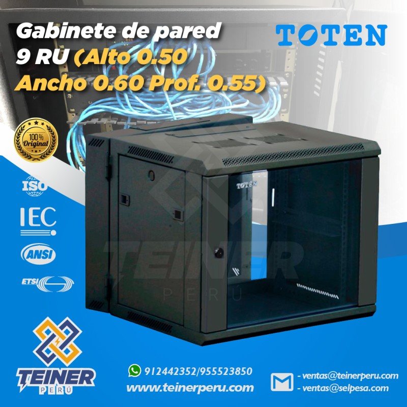 TOTEN - GABINETE DE PARED 9RU (ALTO 0.50 ANCHO 0.60 PROF. 0.55) - TEINER